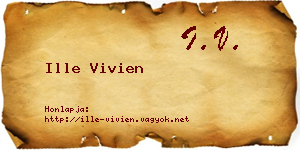 Ille Vivien névjegykártya